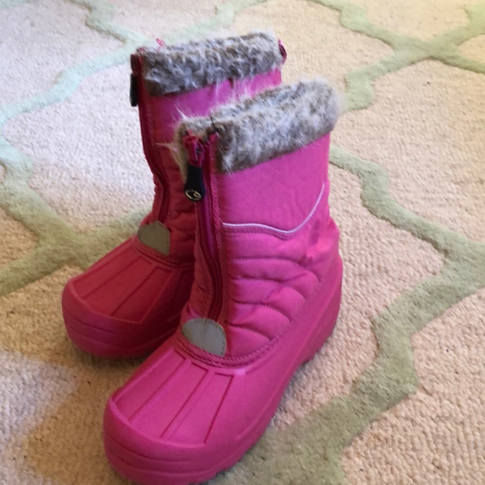 Girls Pink Size 4 Snow Boots